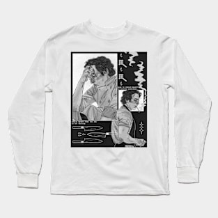 the sky is not falling b and w Long Sleeve T-Shirt